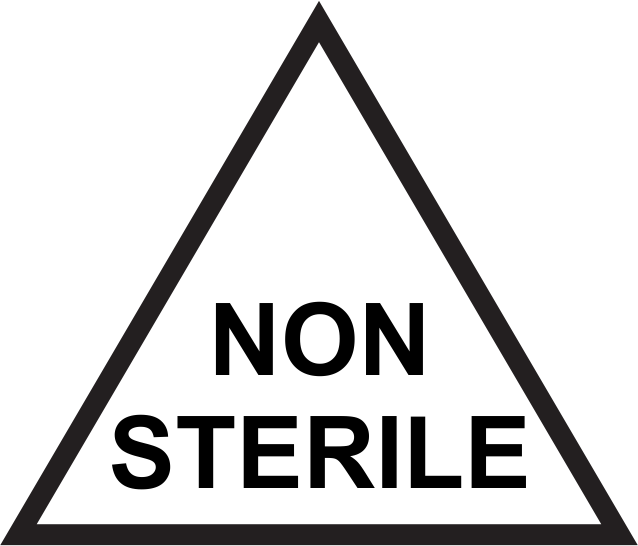 Non-sterile symbol